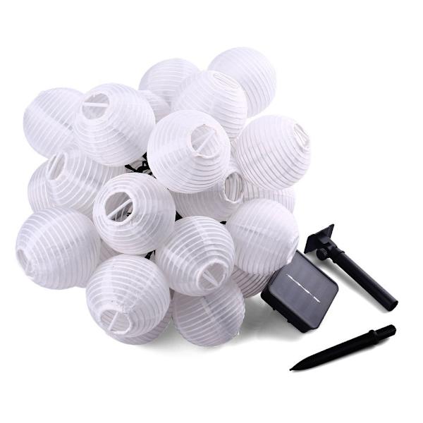Solcellsstränglampor Utomhus - 7m - 50 LED-lyktor - Vattentäta -
