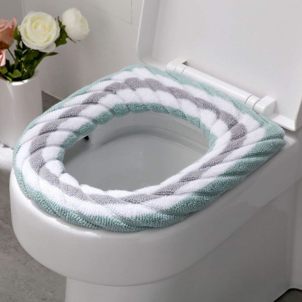 3-pack Toalettlock, Mjukt Varm Badrumsdyna, Tvättad