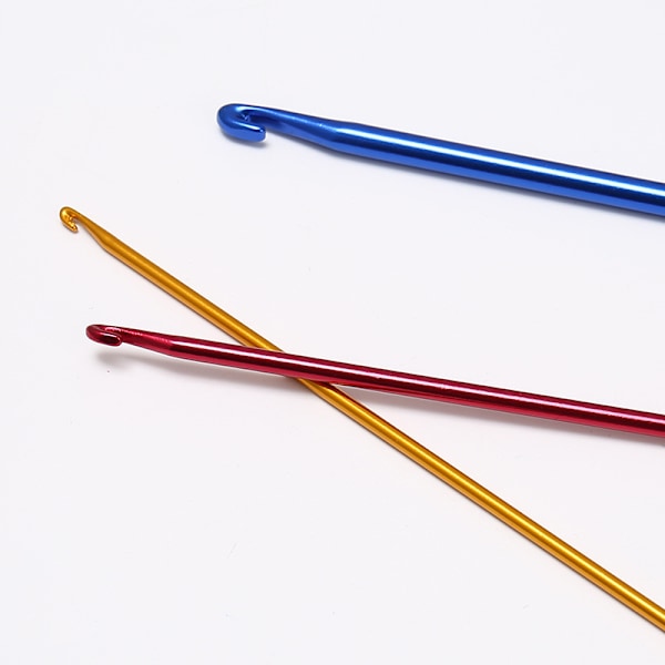 3 Delar Aluminium Tunisisk Afghansk Virknål Sticknål Handvävning Stickverktyg DIY