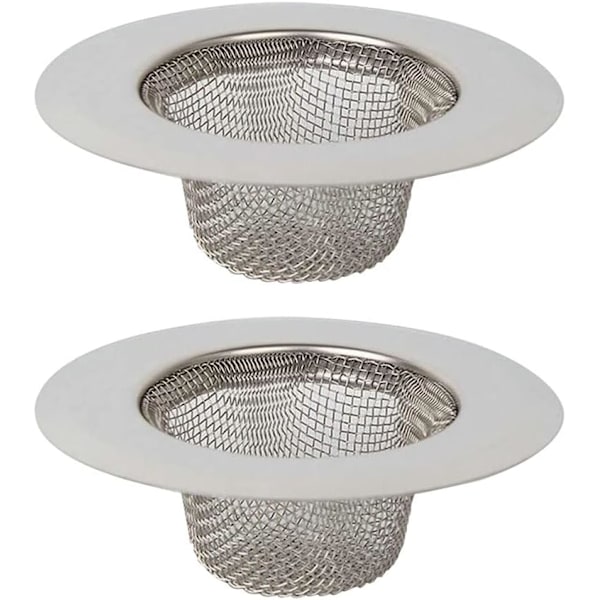 Kjøkkenvaskfilter i flere deler, rustfritt stål vaskfilter, rustfritt stål avløpsfilter, kjøkkenvask sil, for kjøkkenvask, bad, vaskeservant, B