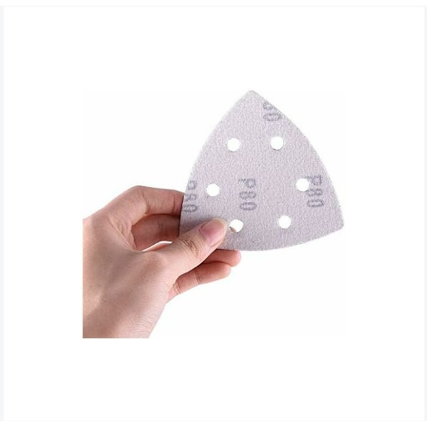 72 hiomakolmiota - 6 reikää - 90 x 90 x 90 mm - Hiomapaperinjyvä 4