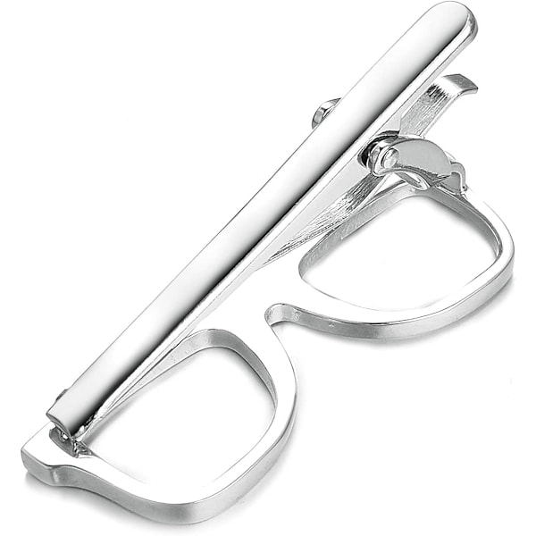 Glasögon Slipsklämma För Män Unik Design Förgylld Cool Form Speciell Nyhet Slipsklämmor