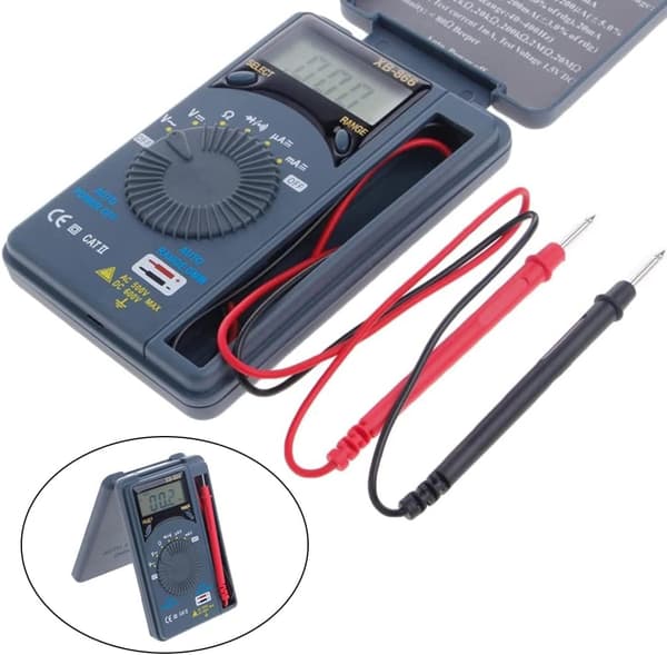 XB866 Mini Lomme LCD Voltmeter Digitalt Multimeter AC/DC
