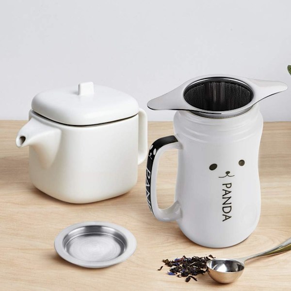 1 stk. Teefilter Fint Hul Rustfrit Stål Te-infuser Te-si