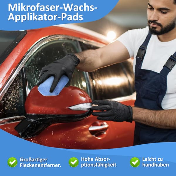 Paket med Mikrofiber Applikator Pads för Bilvax