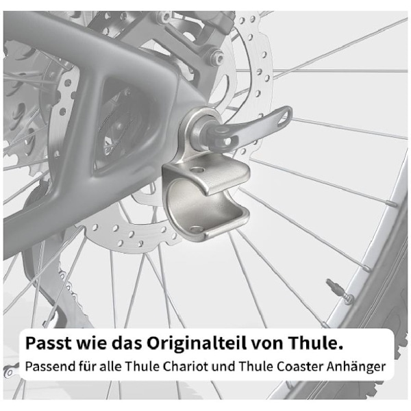 Sykkelhengerkobling for Thule-henger - Sykkelakselfeste for Thule-henger - for Thule Chariot-modeller