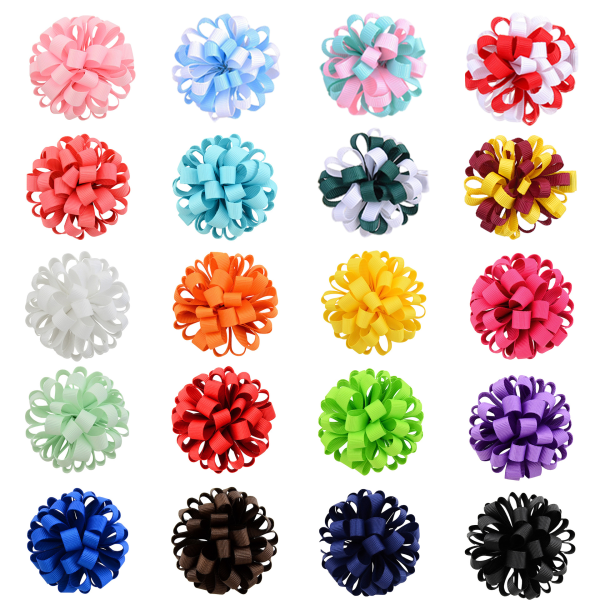 30 kids headdress hair accessories euro-american 2.5inch ball flo