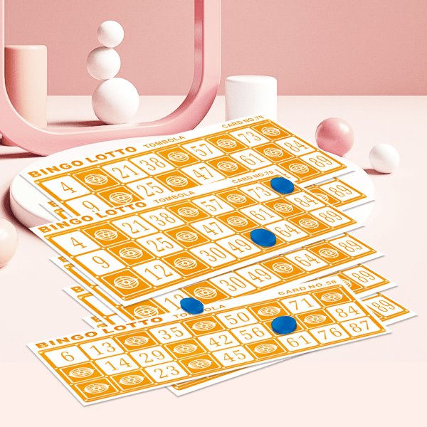 Manuel bordbingo / Brætspil for børn og voksne, bingo ga