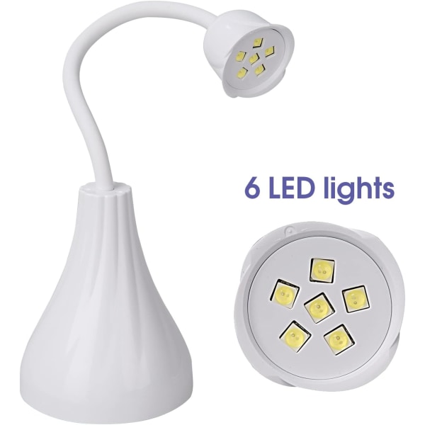 Ocean Portable Mini Kynsilakan Kuivaaja, 16W Langaton Latautuva LED UV