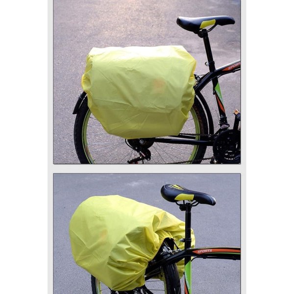 Bike Rain Cover, Bike Baksete Bæreveske - Vanntett og regnpr