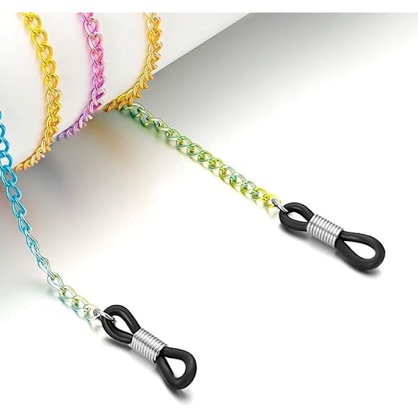 50 st Glaskedjor Slutdelar Spectacle Chain Strap Loop Ends o