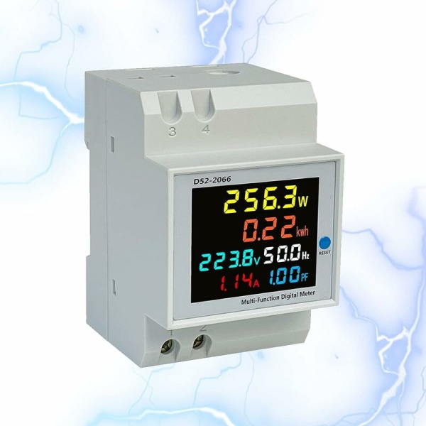 Stromzähler Hutschiene AC40-300V 100A Digitaler Energiezähler gee