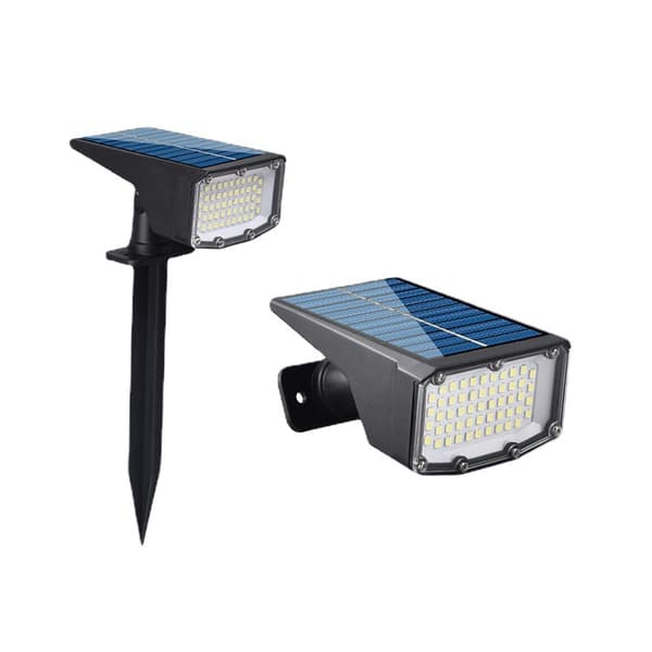 50 LED - 2 stk. Utendørs Solcellelys, IP67 Vanntett Solcellelampe