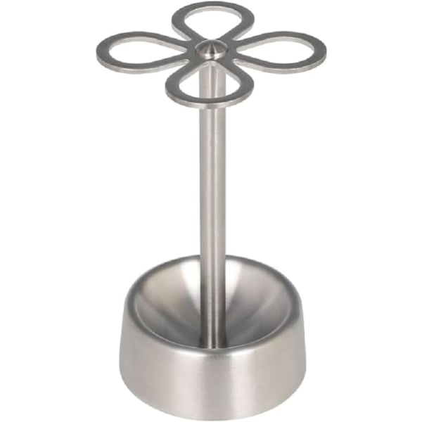 Tandborstställ med 4-hålsdesign för att hålla satinborstar rena, höjd 120 mm, diameter 70 mm