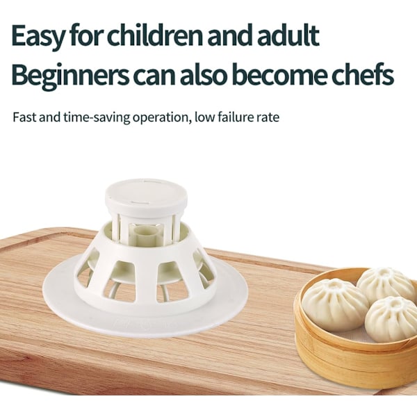 18 cm Dumpling maker Form Bao Buns Køkken Gadgets Plastik Let at bruge Rengøre