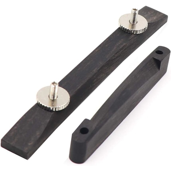 Gripebrett i ibenholt for gitar, 6 strenger, justerbar jazz archtop-gripebrett, gitar DIY-reparasjonsdeler, erstatning