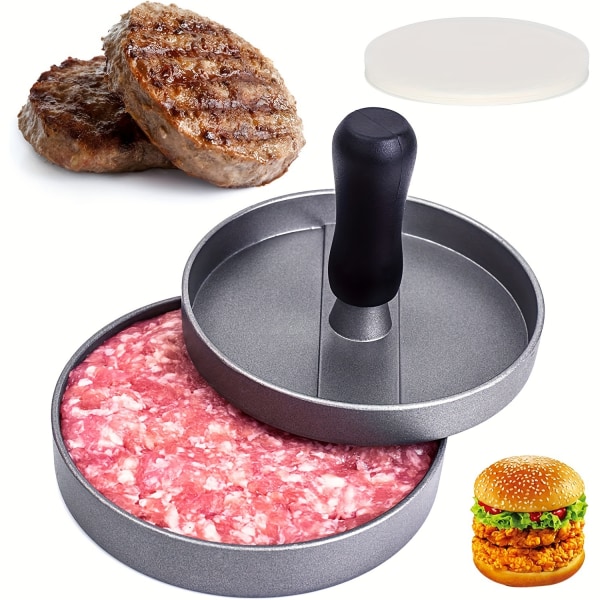 Ground Steak Burger Press + 100 vaxskivor - Diameter 11,5 cm Non-s