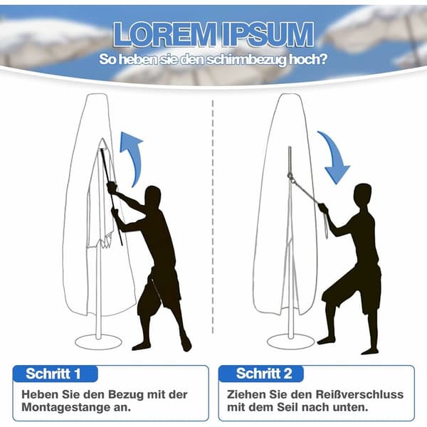 Solseil Solseil med trafikklys for 2 m - 4 m, Solseil
