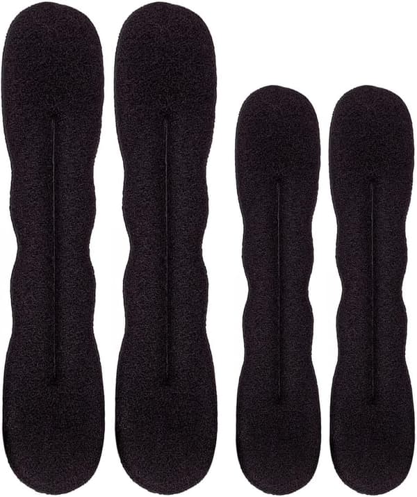 4-pack Magic Hair Bun, Hårsnodde Donut Bun Maker (2 Små, 2 Stora