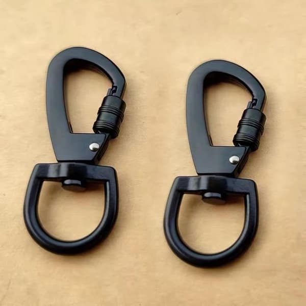 2-pack Metalliska Multifunktionella Snurrkarbinhakar Zinklegering Mini Snurr