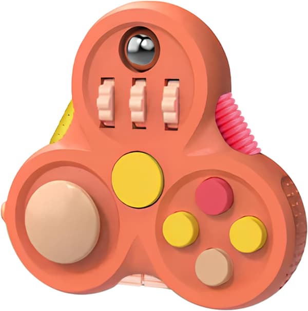 Fidget Legetøj til Voksne, 1 STK Fidget Pad Påske Kurv Fyld til Drenge Piger, Sensorisk Legetøj Stress Relief Cube Clicker Controller, ADHD Autisme Fidget Spi