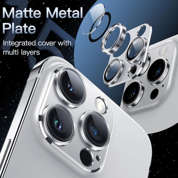 1-pack (Silver) Kameralinskydd för iPhone 14 Pro 6.1 tum