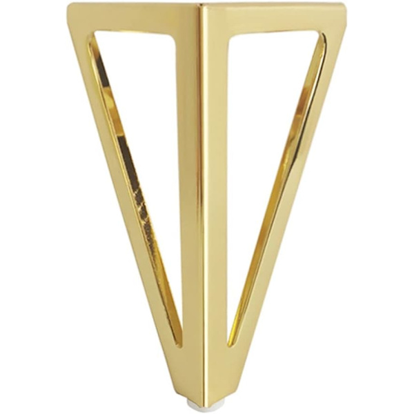 (Guld) Pack med 4 Triangulära Metallbordben 15cm Modern Stil
