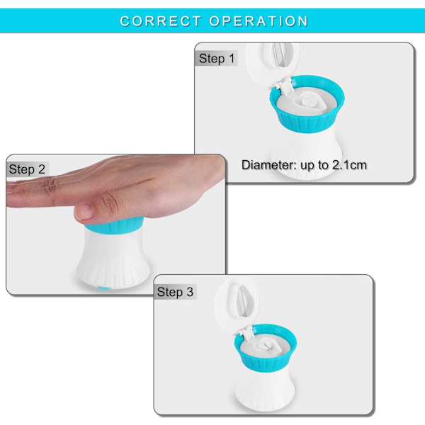 3-in-1 Sininen Pill Breaker - Lääkepurkki ja -leikkuri