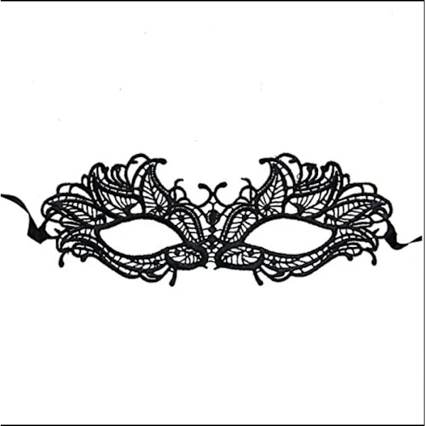Maskeradspetsmask, ofärdig ögonmasktillbehör, jul, H