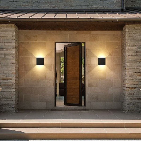 2 stk Innendørs Vegglamper 7W 10×10×10cm Justerbar Strålevinkel Dekor