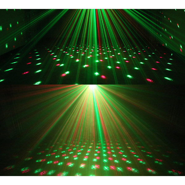 LED Laser Projektorlampe RGB Dekorasjon Fest Disco DJ klubb stjerne