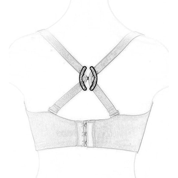 BH-strop Clips, 8 stk. BH-strop Clips til Racerback, Skjul Stropper og Udskæringskontrol BH-clips