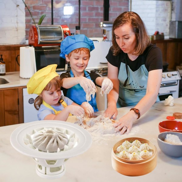 18 cm Dumpling maker Form Bao Buns Køkken Gadgets Plastik Let at bruge Rengøre