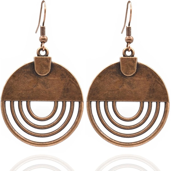 Boho Örhängen, Statement Örhängen, Droppformade Solrosörhängen, Hängande Etniska Örhängen för Kvinnor, Handgjorda Bohemiska Trendiga Boho Vintage Smycken