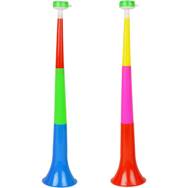 2 kpl (Satunnainen väri) Muoviset Vuvuzela-Trumpetti Kannustamiseen