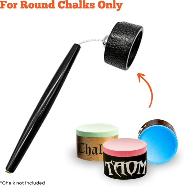 1 stk Sort Suspender Chokolade Hat Pro Series Cirkel Pool Kridt Holder