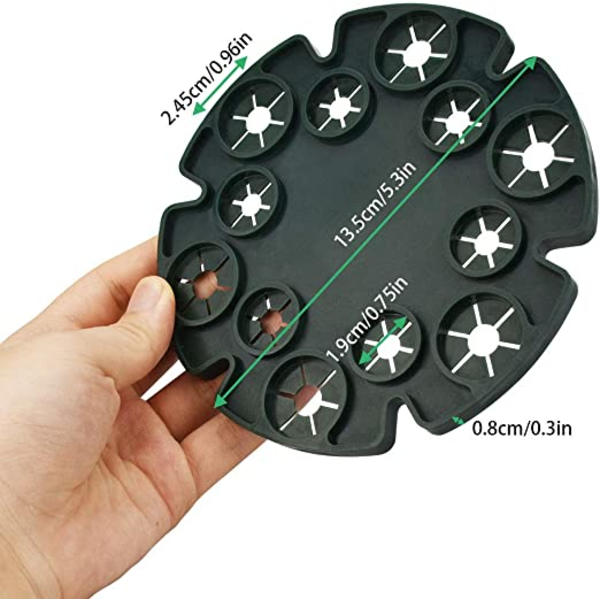 5 stk Erteholder 12 Hull Wigwam Grip Holder Bambusstokk Gr