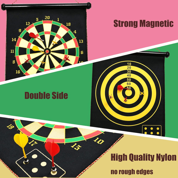 Magnetic Safe Dartboard for Kids and Adults Dart Board Game