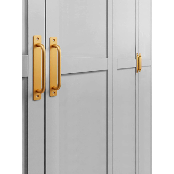 (Gull, 148mm) Dørhåndtak 2 deler Aluminium Legering Dørhåndtak Hea