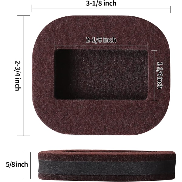 (15-pakke, liten, brun) Filt Caster Cups, Filtputer Bunn Møbler