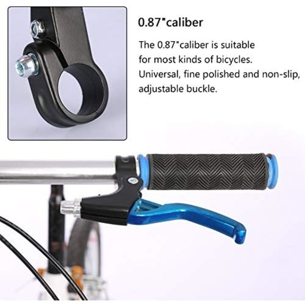 1 par sykkelbremsehåndtak, V-bremsestyre i aluminiumlegering, universell sykkelbremsehåndtak 2,2 cm for de fleste sykler, landeveissykkel, B