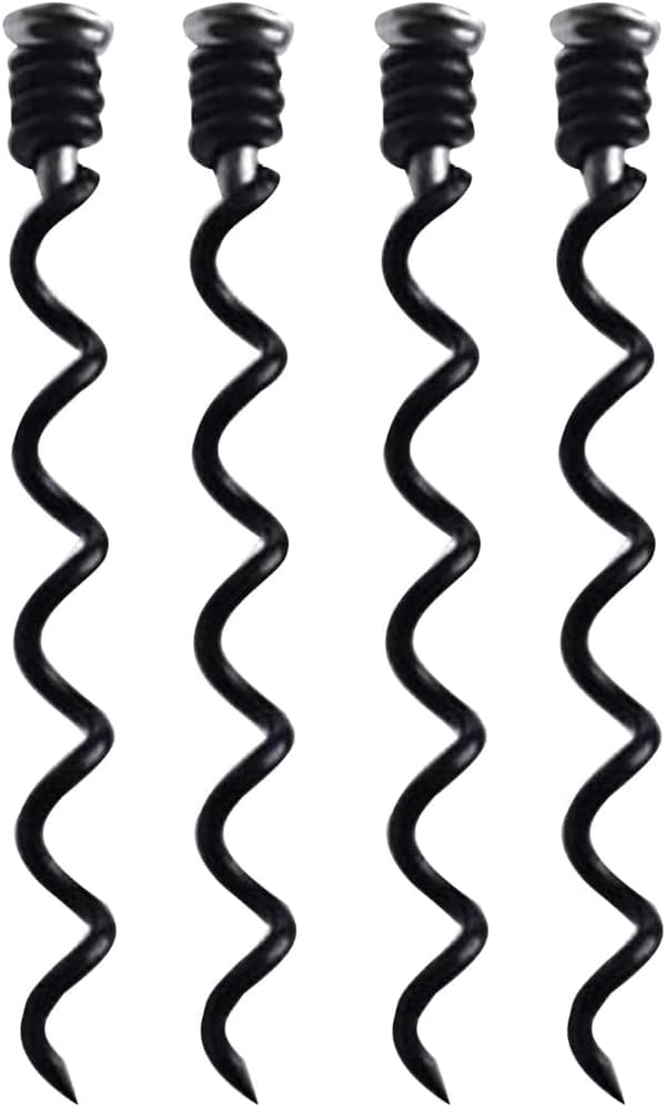 4 PAKK Erstatningsspiral for Korktrekker, Kullstål