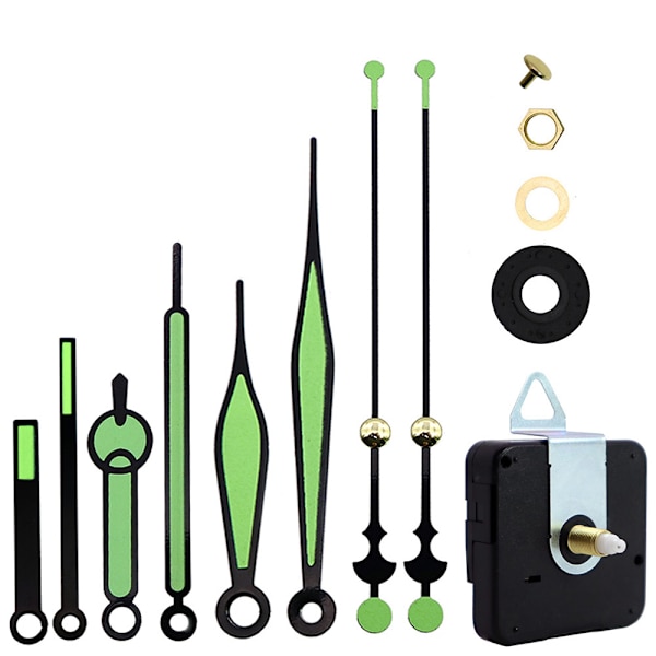Klockmekanism Kit med Kvarts för Väggklocka med Lång och Kort Axel
