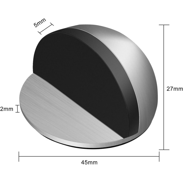 5 stycken Arrêts de Portes, Inoxidable Adhesive Butées de Porte, B