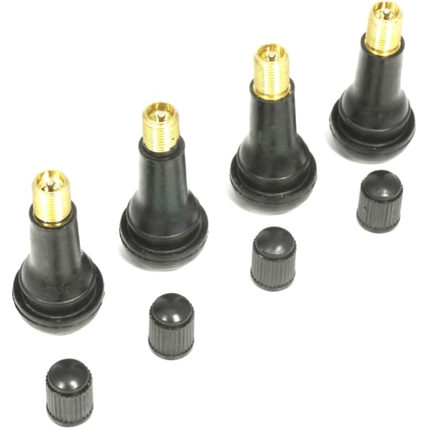 Sats med 4 instickningsventiler för däck Längd 45 mm