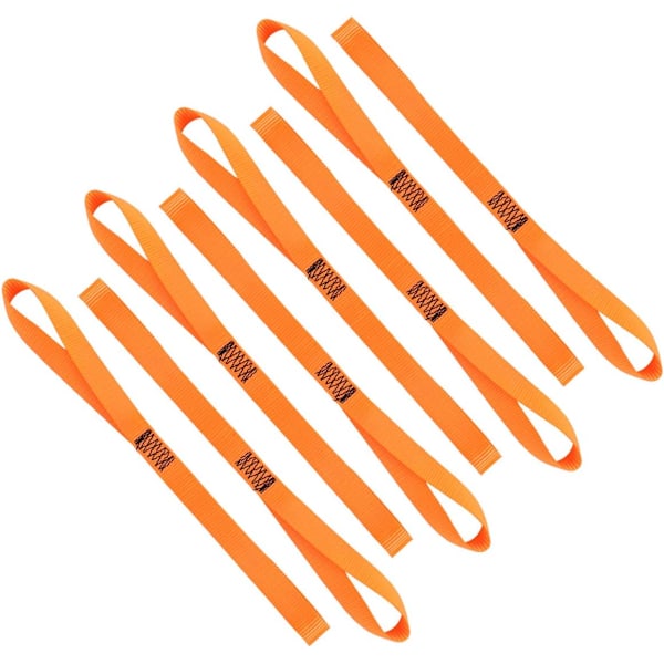 8PK Myke Stropper for Nedbinding 1-1/16 x 18 tommer - 3600LB Bruddstyrke, Løkker for Sikring av Tilhengerfeste for Sykler, ATV, UTV, Motorsykler, Scootere,