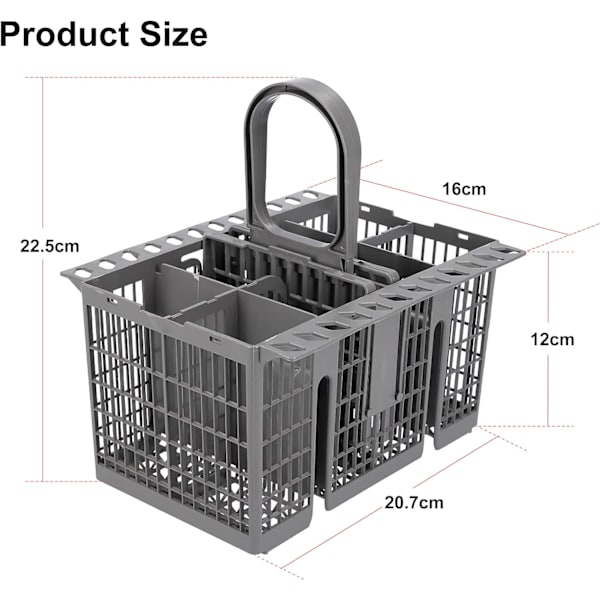 (Grå) Universal kurv for Hotpoint oppvaskmaskin stor plass 99673