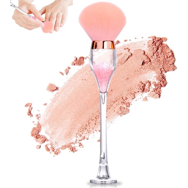 (Rosa) 1st nagelborste, bekväm och exakt nagelborste, manikyr