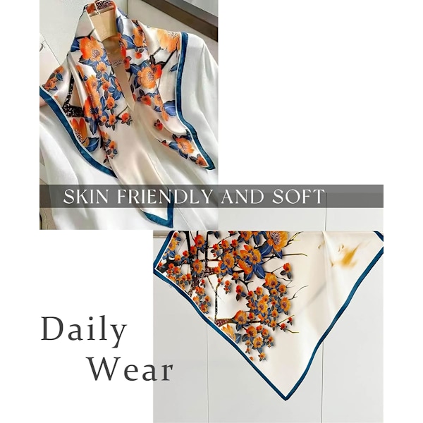 1 stk. Hårbandanas Skjerf For Kvinner Lett Mote Hals Silke Sateng Hodeskjerf For Soving Håndvesker Skjerf