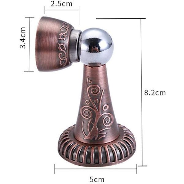 Gammel Rød Dørstopper 1 Pakke Retro Sterk Magnetisk Sink Legering Dørstopper